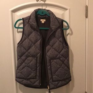 J crew herringbone vest